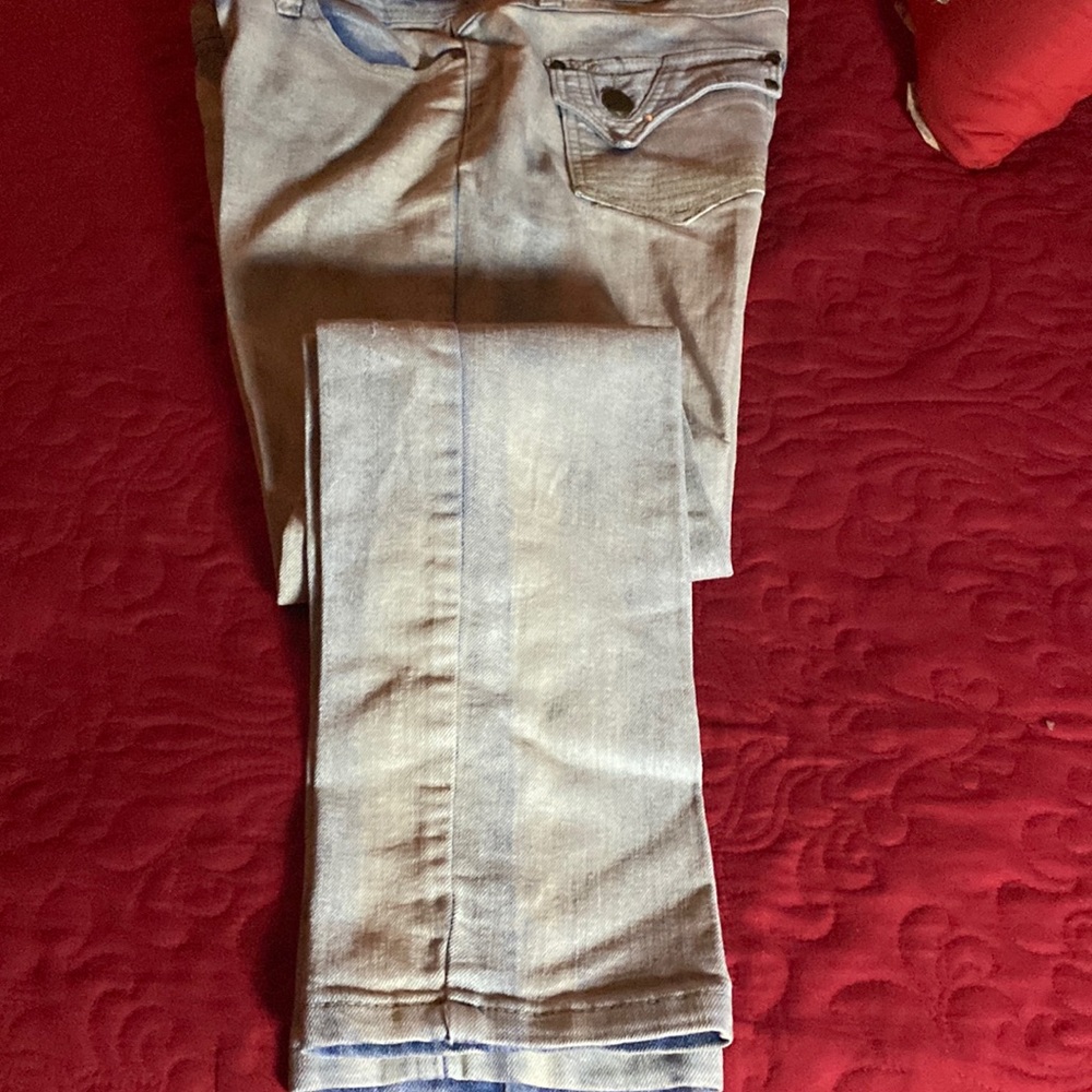 Stone wash skinny jeans